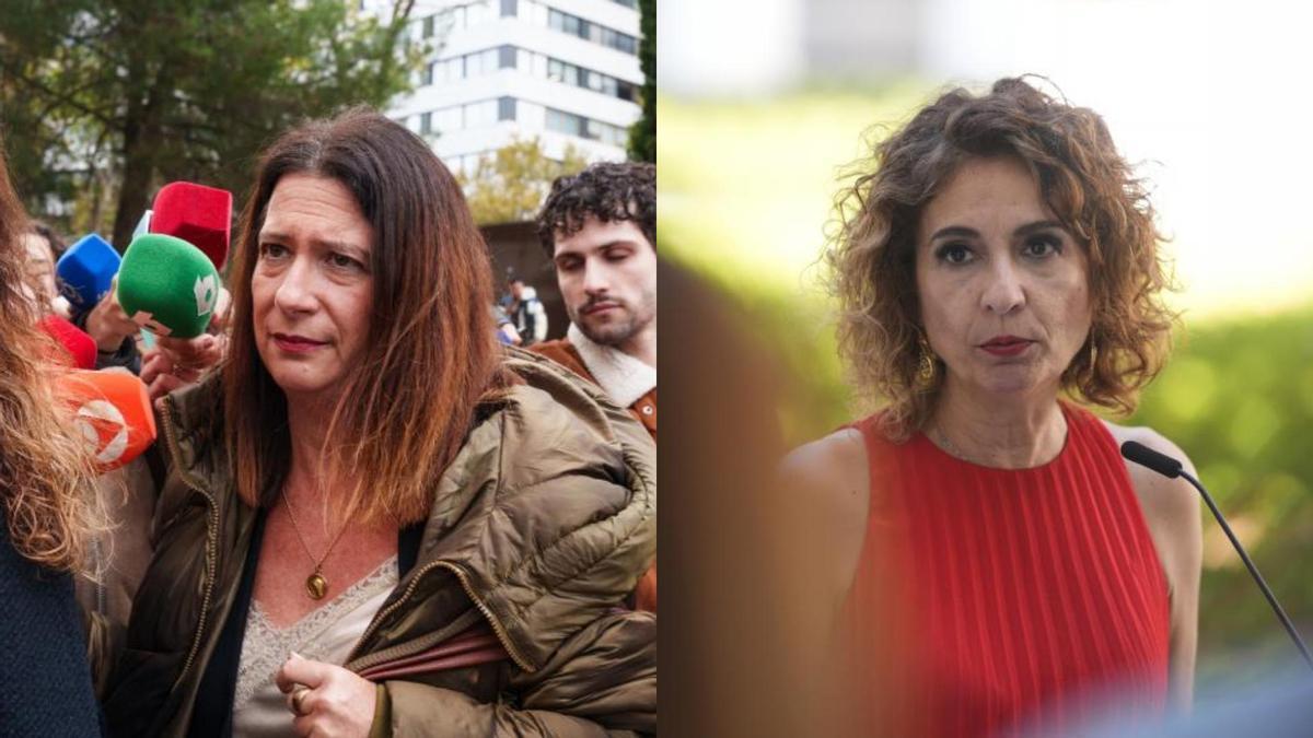 Leire Díez y María Jesús Montero.