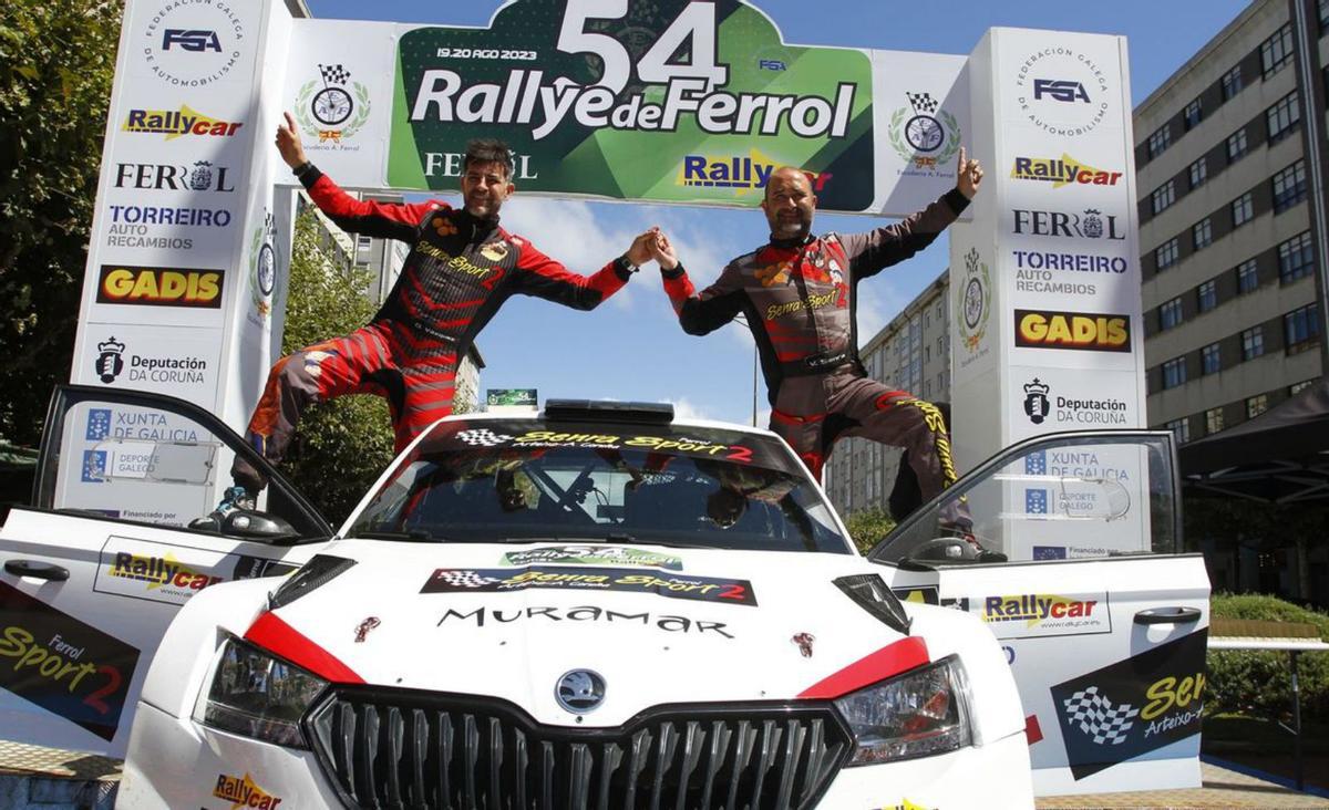 David Vázquez y José Murado, protagonistas en el Rallye de Ferrol