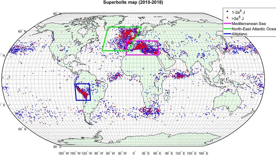 El Mediterráneo español, uno de los tres puntos del planeta con más ‘super rayos’