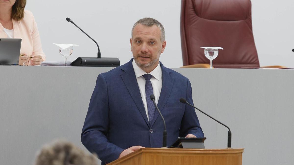 Joaquín Segado, portavoz del PP en la Asamblea Regional.