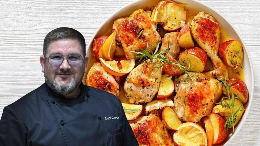 Dani García, chef: “El pollo al ajillo más rico y jugoso se hace con 2 patatas, vino blanco y 300 g de champiñones”