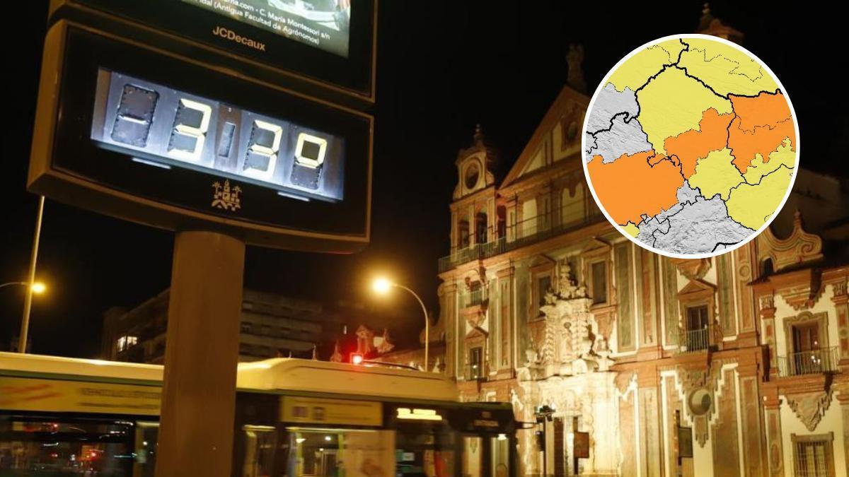 Un termómetro de la capital marca 33 grados de noche en una imagen de archivo