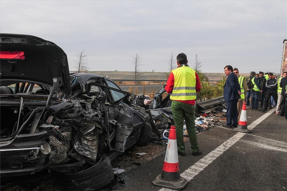 Accidente múltiple en Galisteo