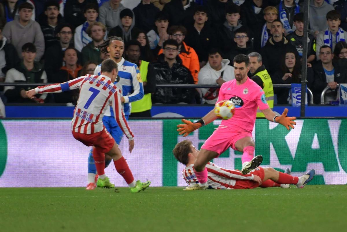 El Dépor cae con orgullo en el partido de Copa contra el Atlético de Madrid en Riazor