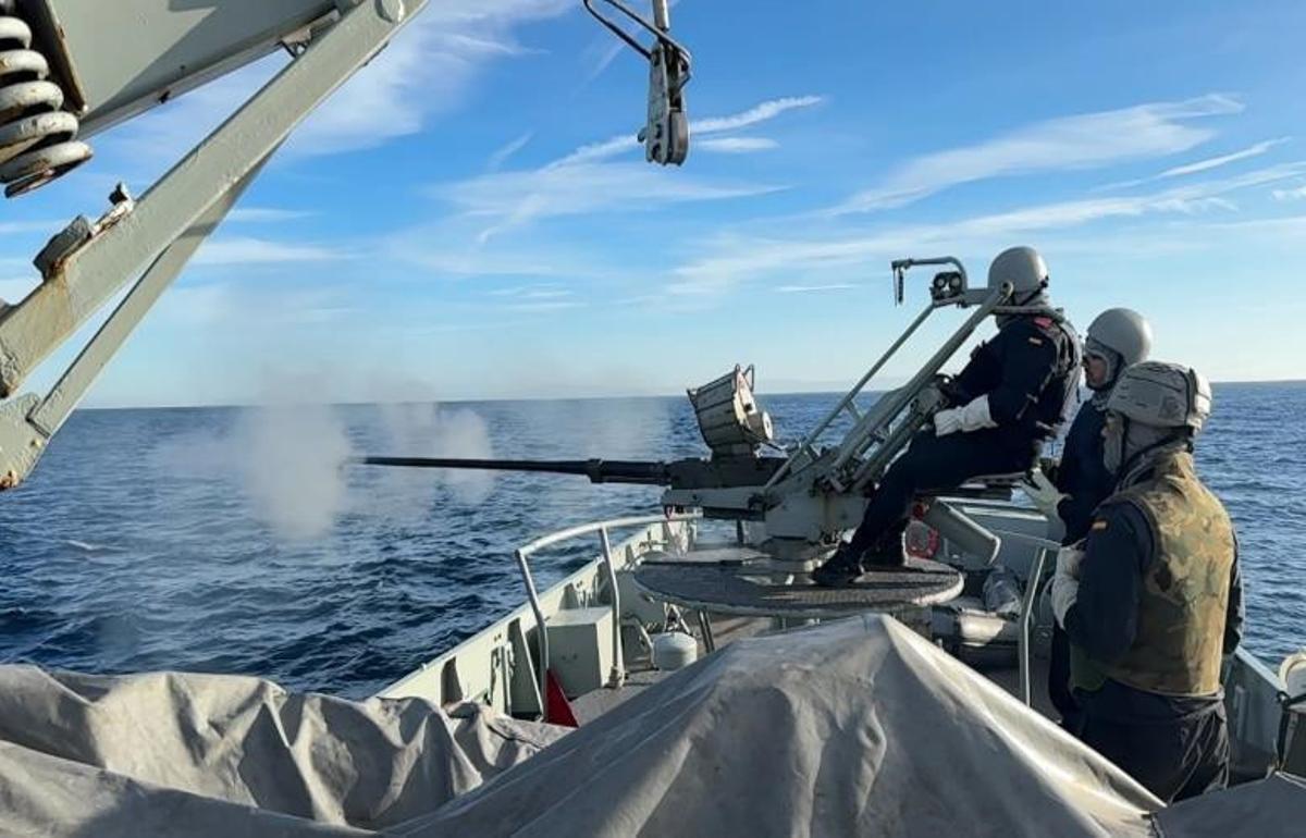 Ejercicios en el patrullero «Tabarca»