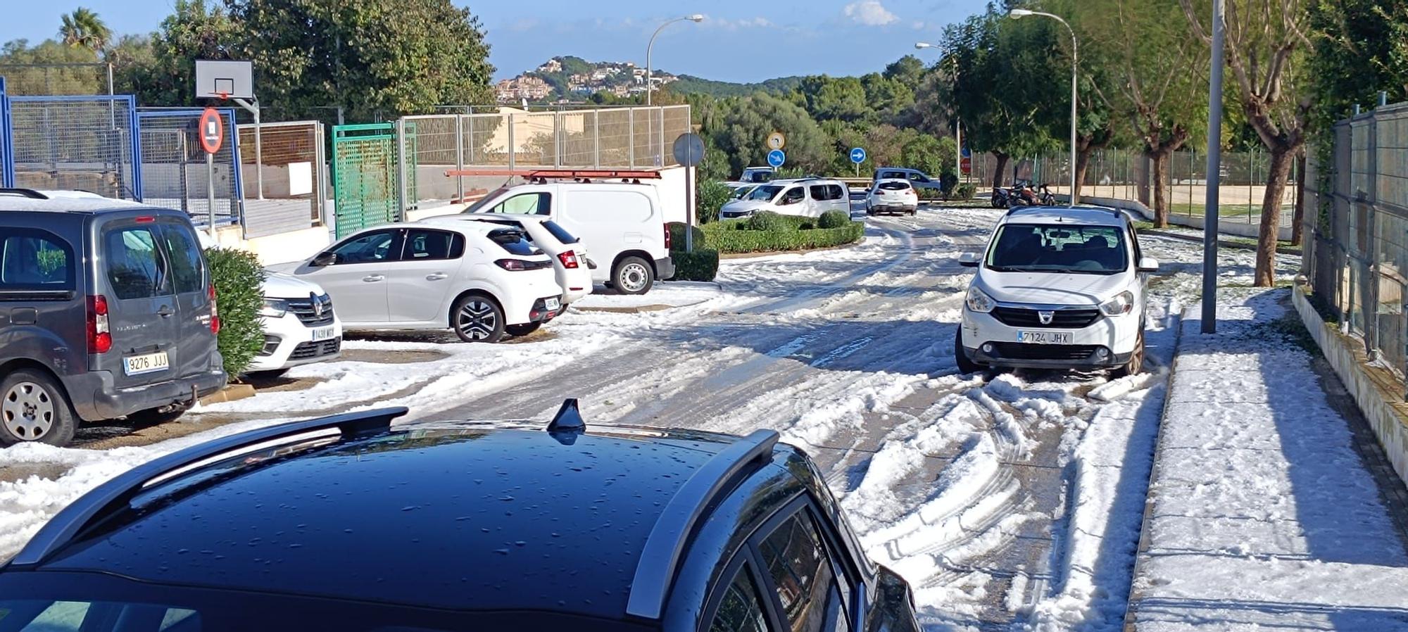 FOTOS | La espectular granizada en Capdepera, en imágenes