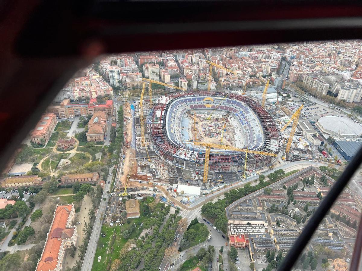 Así están las obras del Spotify Camp Nou Así están las obras del Spotify Camp Nou