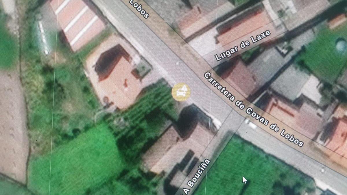 Mapa del lugar donde se ha producido el accidente mortal.