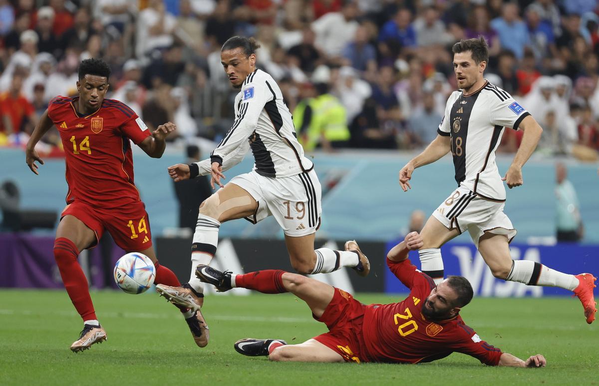 Fase de grupos del Mundial de Fútbol Qatar 2022 entre España y Alemania en el estadio Al Bait en Al Khor (Catar)