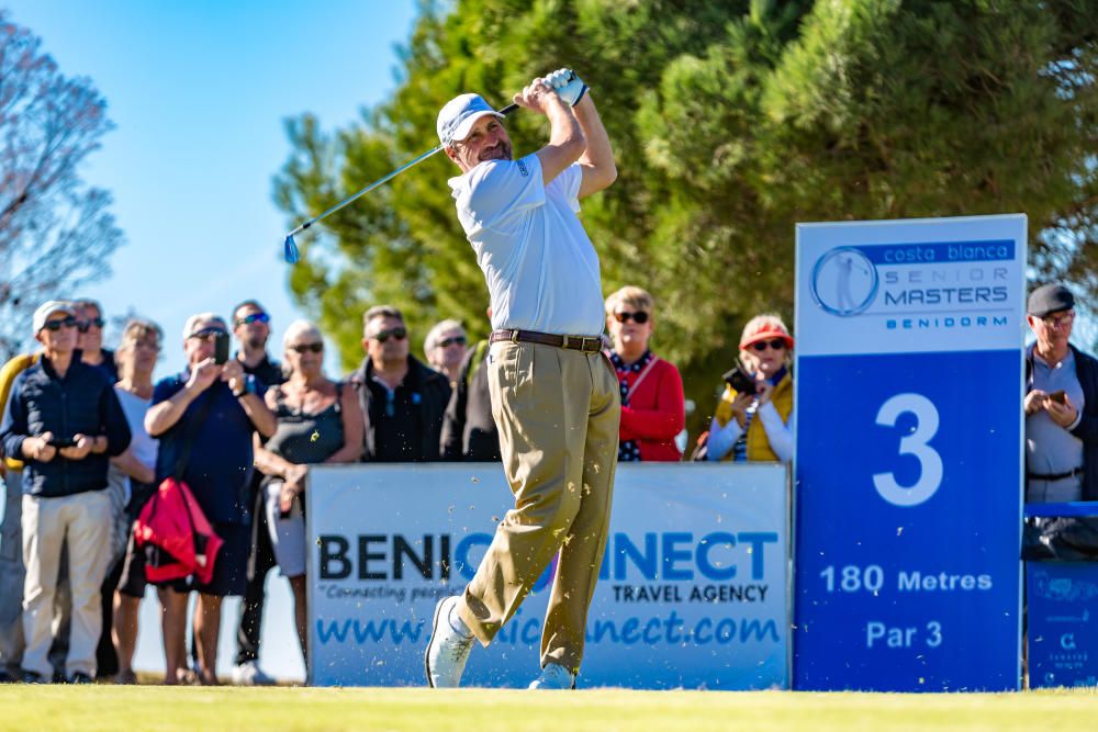 Olazábal y Jiménez lideran el elenco de legendarios golfistas que disputan a partir de hoy el Costa Blanca Seniors Masters en el hotel Villaitana