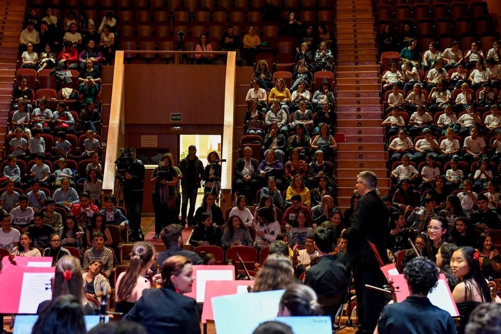 El himno de Canarias suena en El himno de Canarias suena en el Auditorio del Conservatorio Profesional de Música de Las Palmas de Gran Canaria