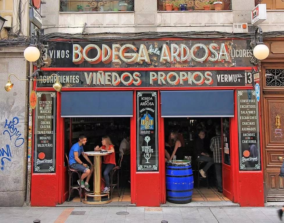 Bodega La Ardosa en Madrid.