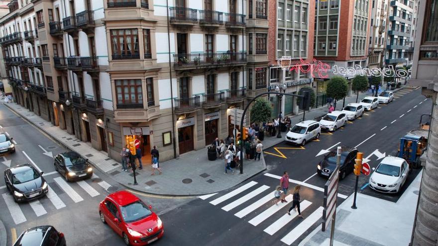 Esquina de Marqués de San Esteban donde tendrá lugar la concentración