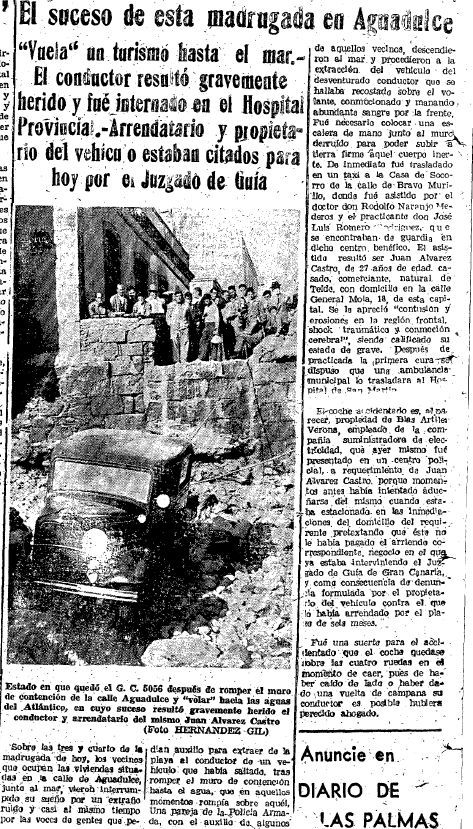 Accidente en 1958 en Aguadulce