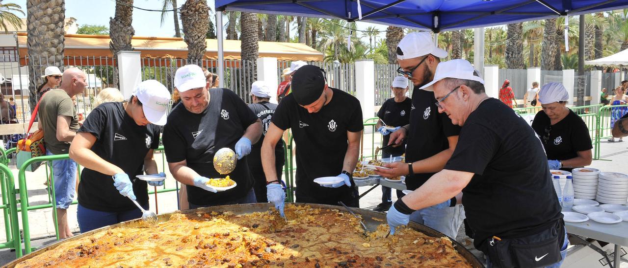 Arroz con costra en la última edición que se pudo hacer, en el año 2019.