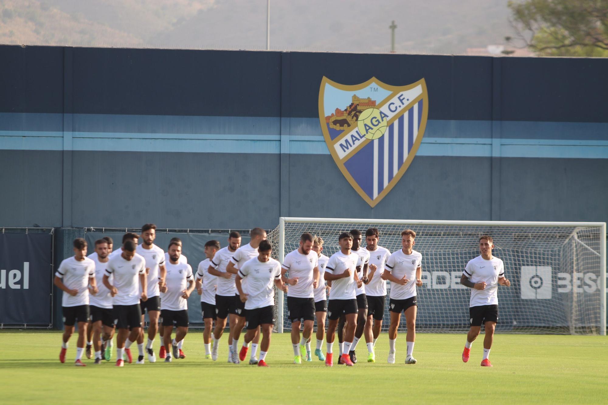 Entrenamiento del Málaga CF de este jueves 12 de agosto