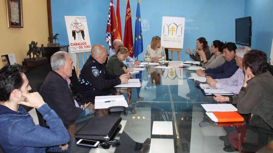 Un momento de la reunión de ayer en Caravaca.