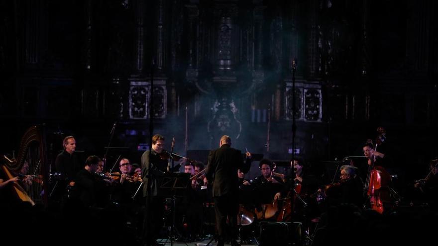 Un momento del espectáculo, celebrado en la basílica de Sant Francesc.