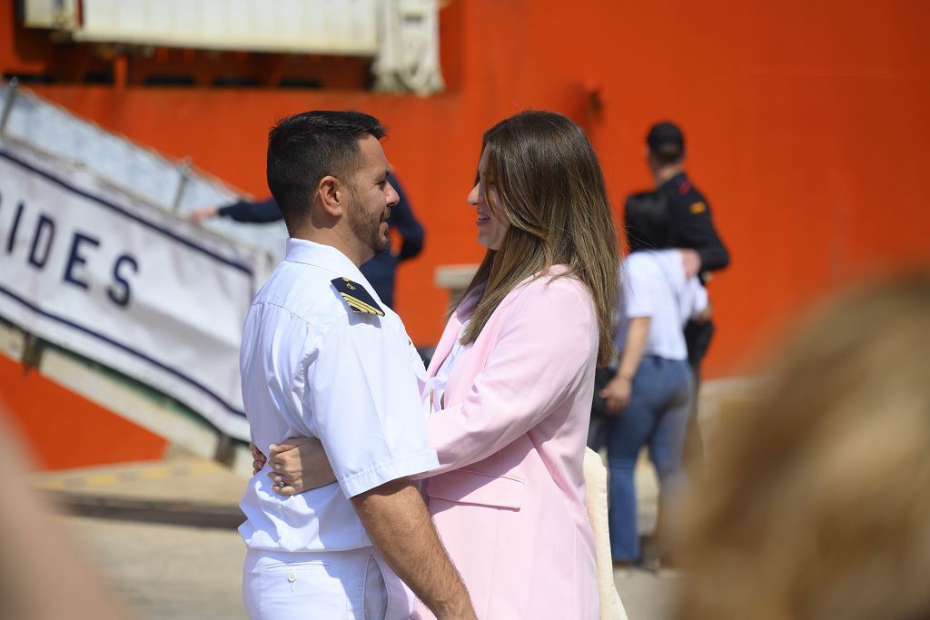 Llegada del buque Hesperides a Cartagena