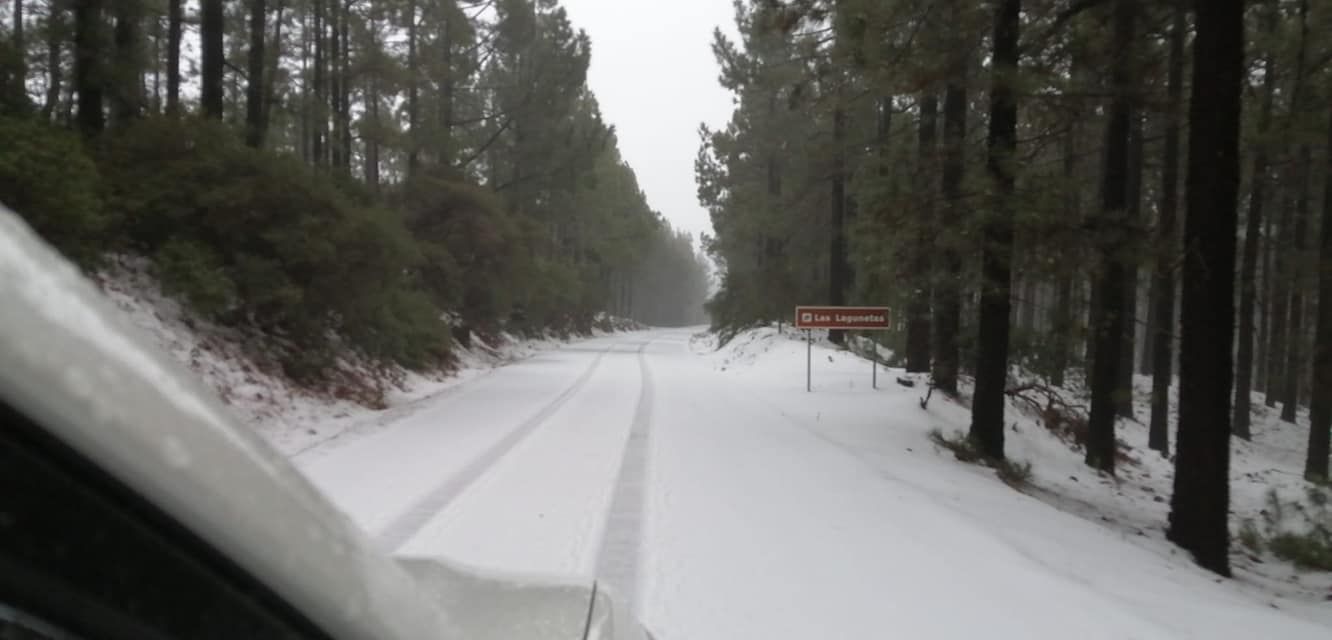 Las imágenes de la nevada en Tenerife