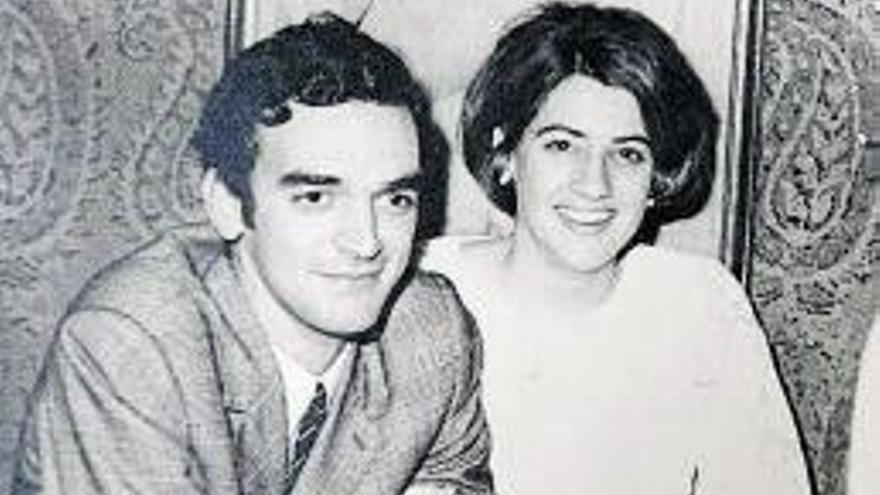 La pareja, en Madrid, en 1968.