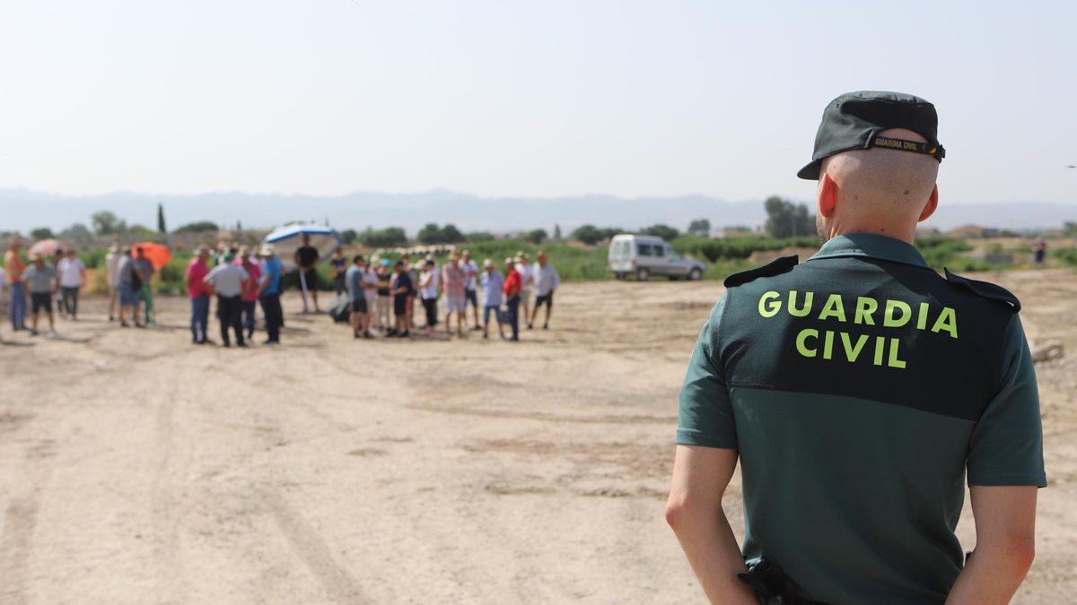 Imagen de archivo de un Guardia Civil en una intervención en Lorca.