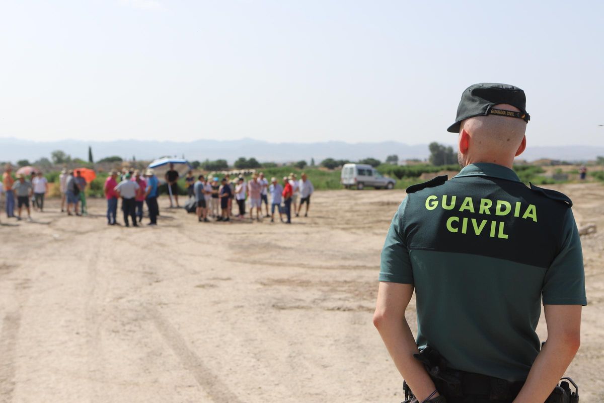 Imagen de archivo de un Guardia Civil en una intervención en Lorca.