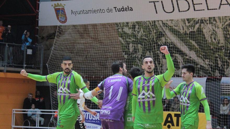 El Palma Futsal remonta en Tudela con un soberbio Barrón