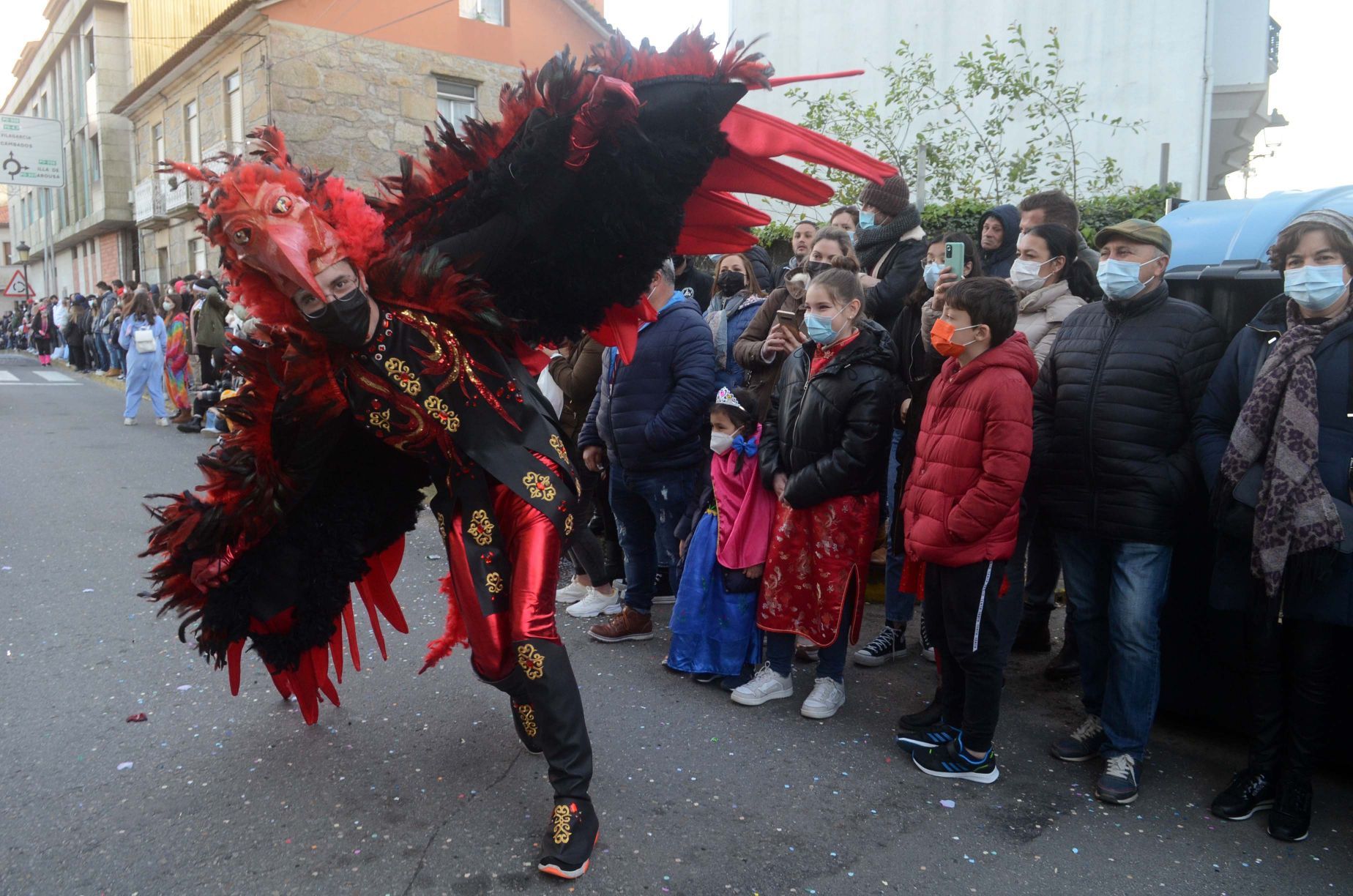 Desfile del Momo en Vilanova para despedir el Entroido 2022.