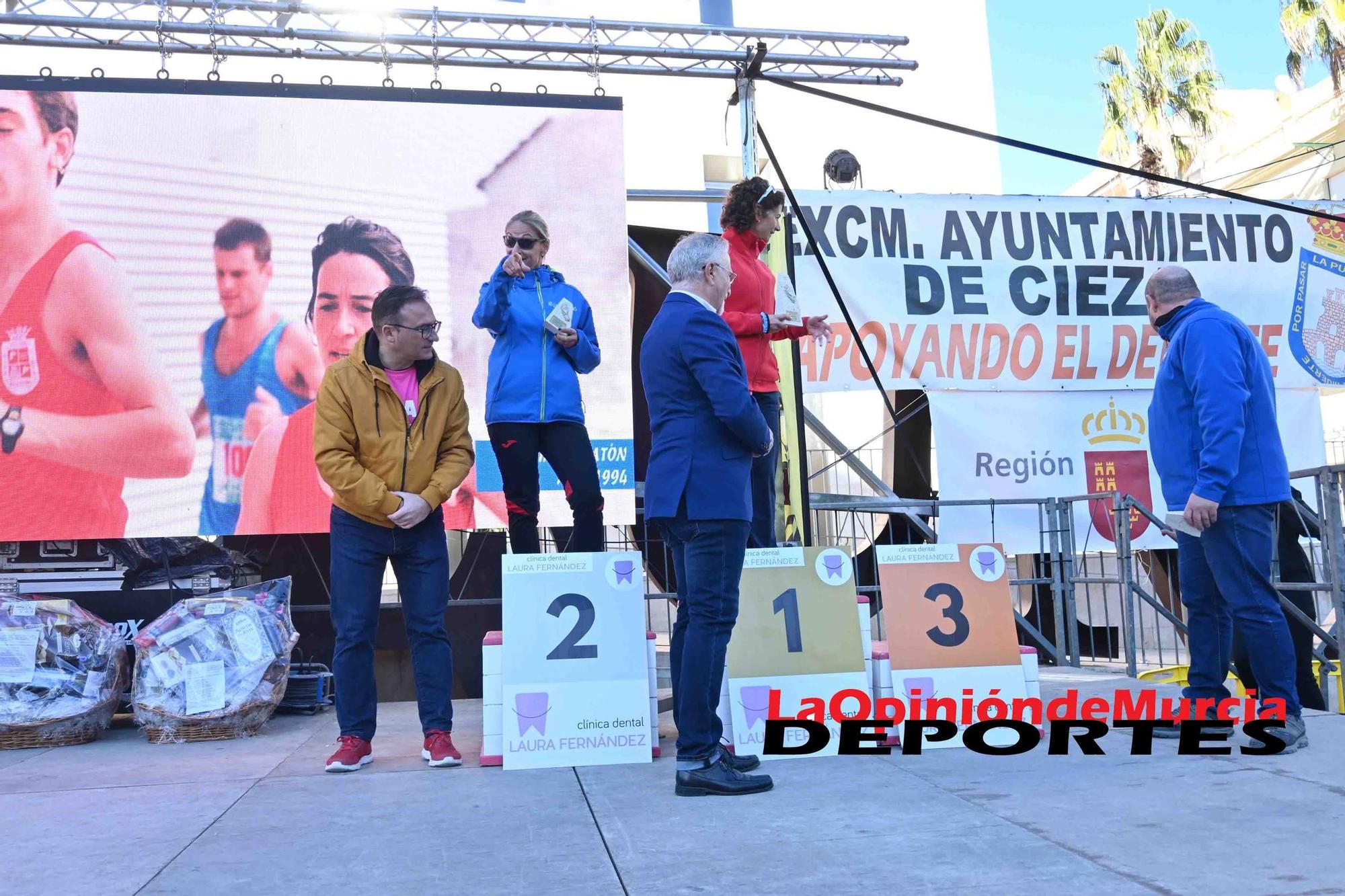 FOTOS: Podio de la Media maratón de Cieza