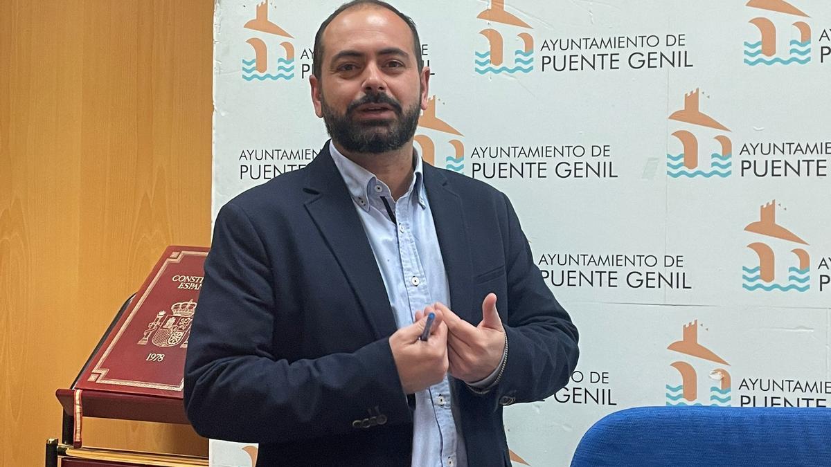 Jesús David Sánchez, portavoz de IU en el Ayuntamiento de Puente Genil.