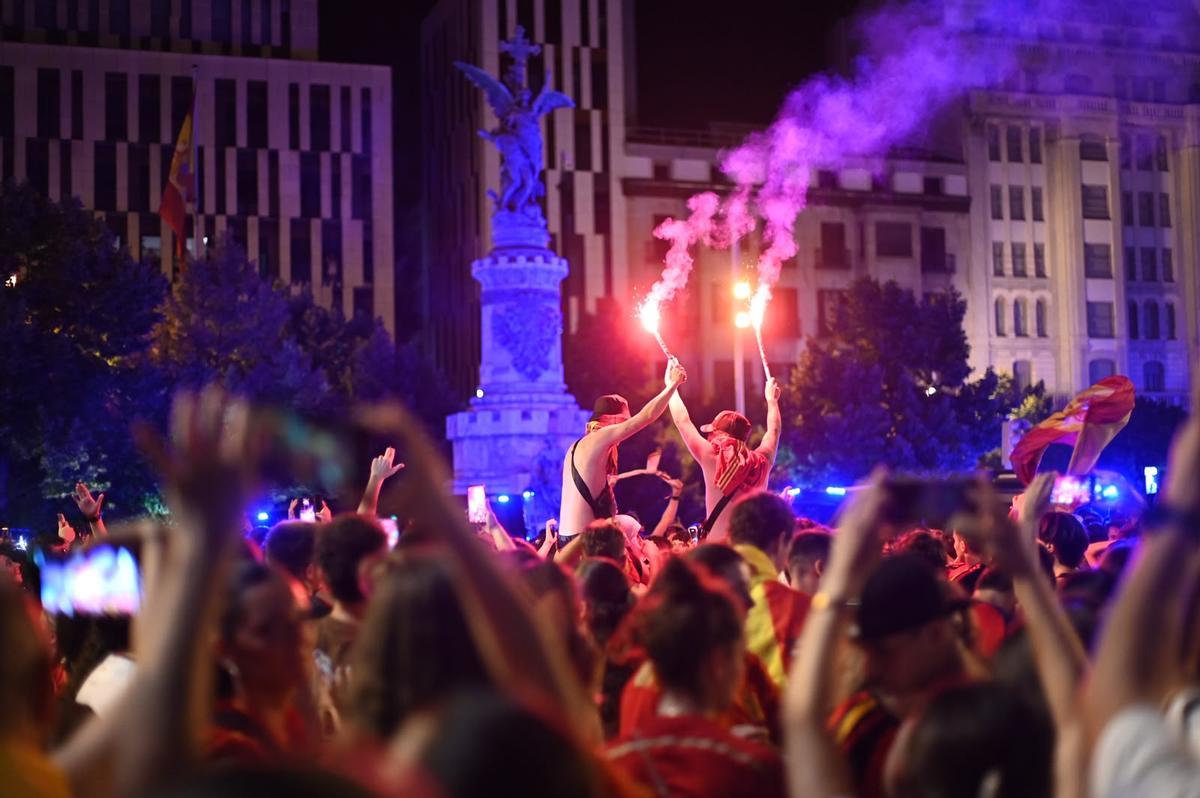 En imágenes | Zaragoza celebra el triunfo de España en la final del Mundial