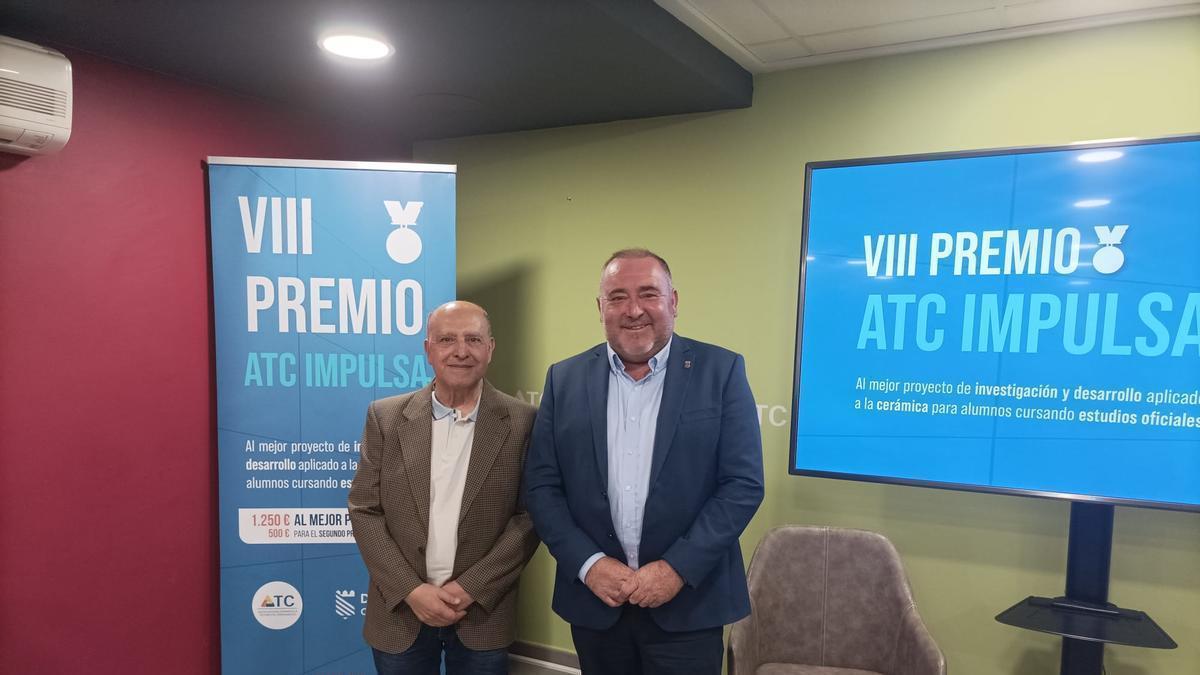 El presidente de ATC, Juan José Montoro, y el diputado de Promoción Económica, Vicente Pallarés, presentaron la nueva edición de estos premios.