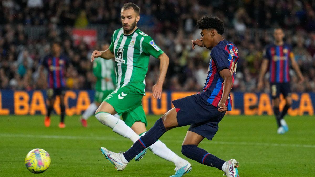 Lamine Yamal contra el Betis