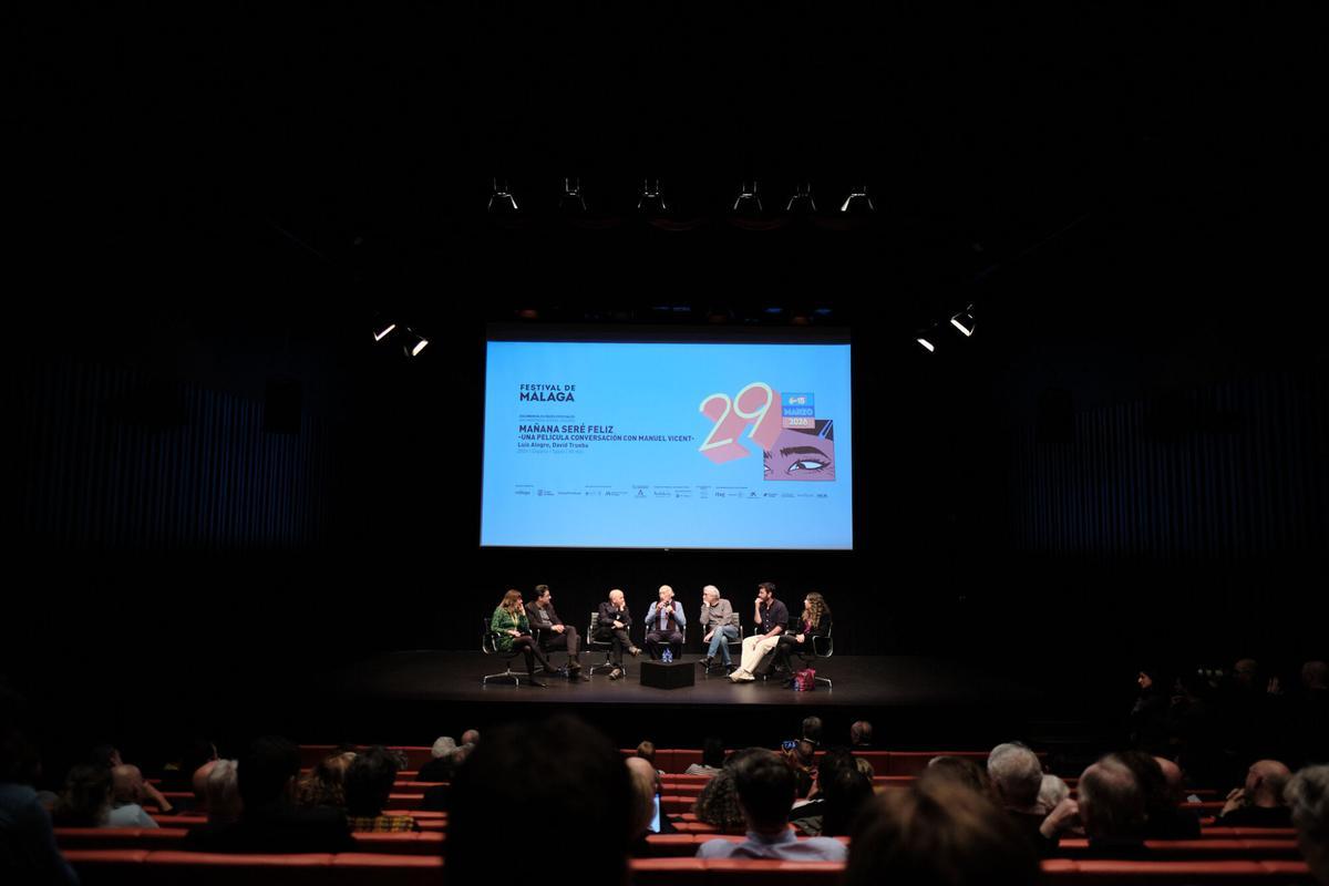 Presentación de la película 'Mañana seré feliz' con Manuel Vicent de Luis Alegre y David Trueb