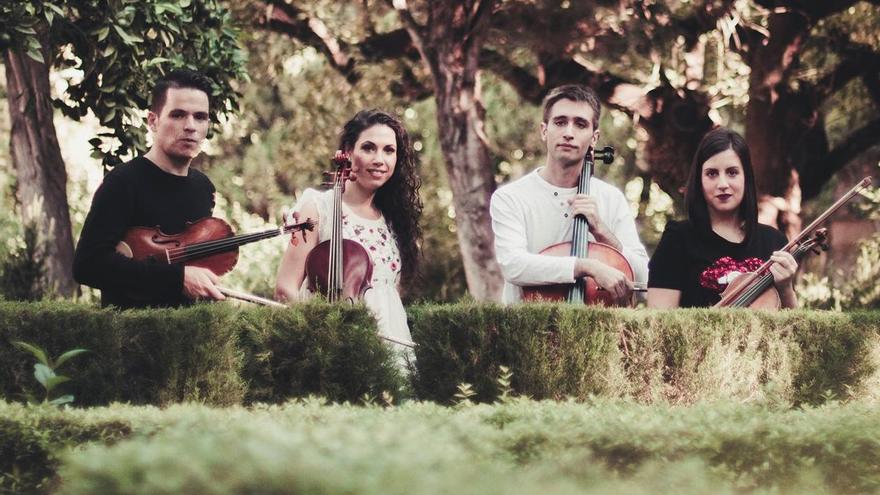 El cuarteto Nel Cuore con la violinista de Tavernes Julia Romero