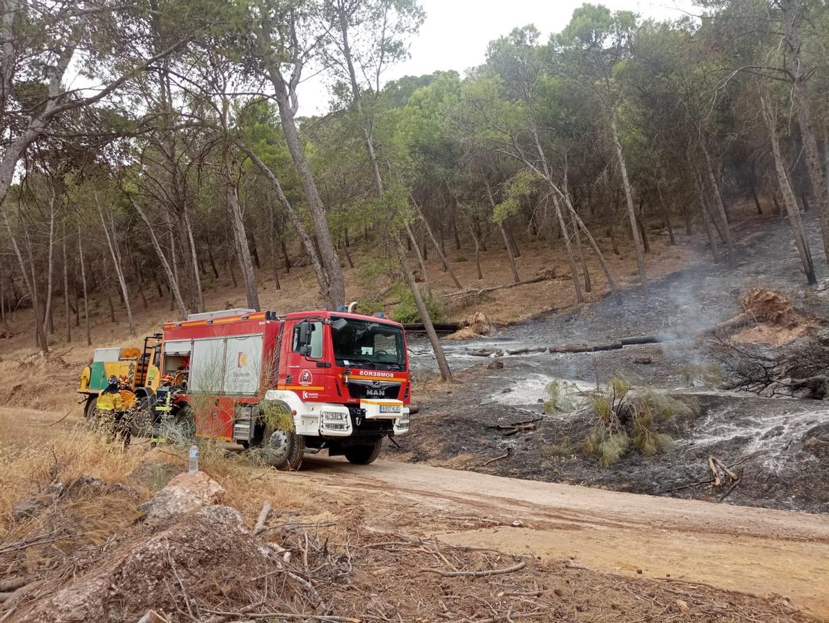 El Infoca combate un grave incendio forestal en Rute El Infoca combate un grave incendio forestal en Rute