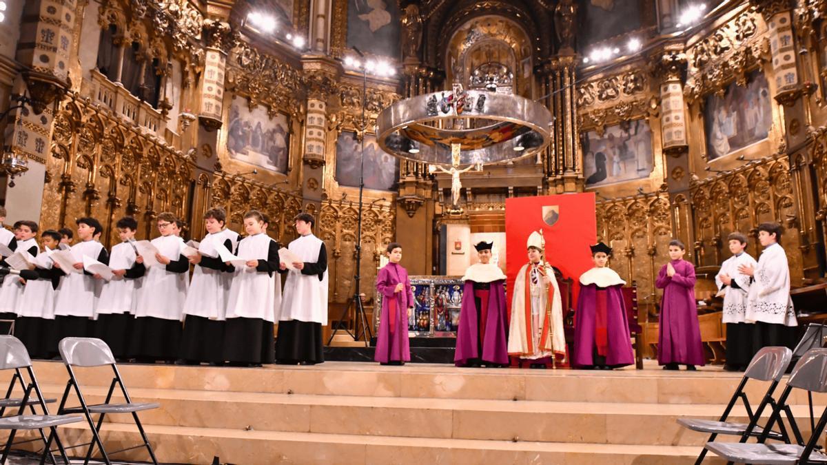 Un moment de la cantata de la Festa del Bisbetó