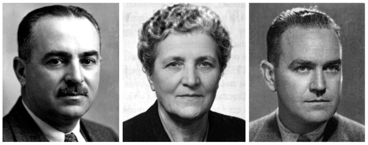 El inspector Joan Capó, la catedrática Rosa Roig y el maestro Miquel Deyà.