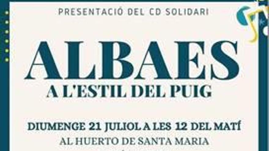 El cartel de la presentación.