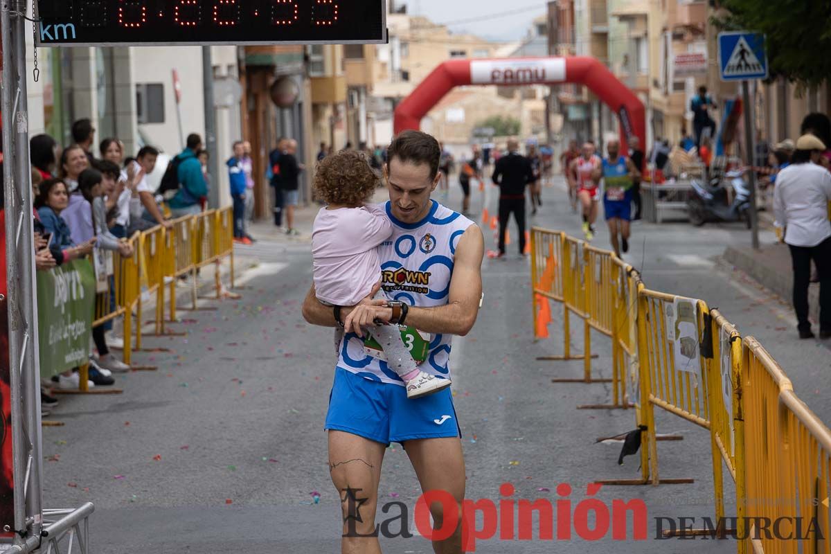 Carrera Popular Urbana y de la Mujer de Moratalla ‘La Villa, premio Marín Giménez (línea de meta)