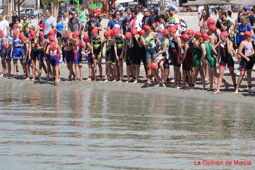 Final de triatlón de Deporte en Edad Escolar