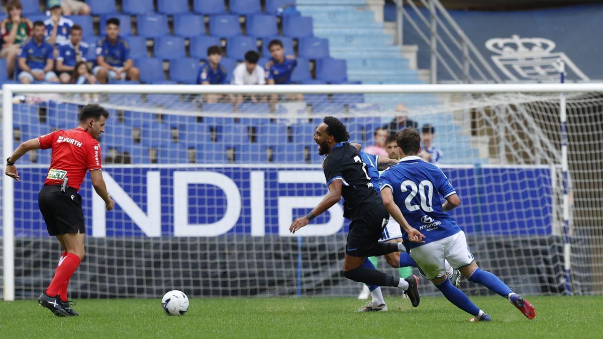 Así fue el partido entre el Real Oviedo y el Deportivo de la Coruña