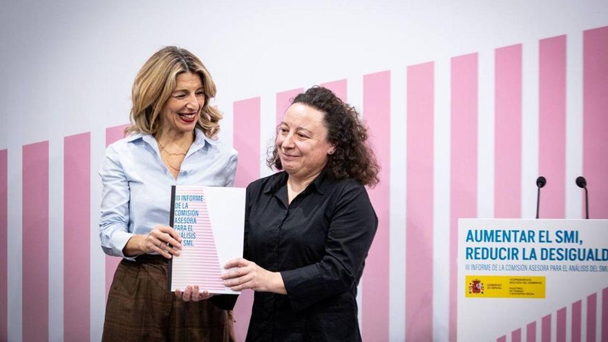 Los expertos propusieron a Yolanda Díaz subir el SMI a 1.184 euros brutos asumiendo que iba a pagar IRPF