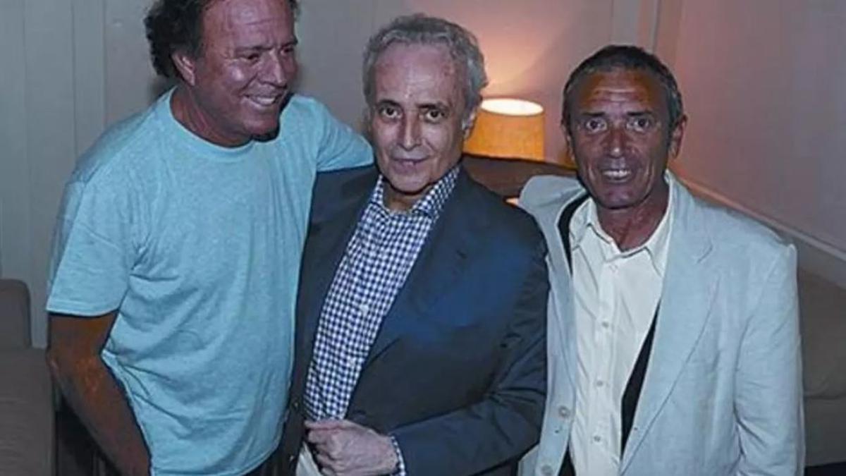 Julio Iglesias, Josep Carreras y Martín Pérez, en una imagen de archivo.