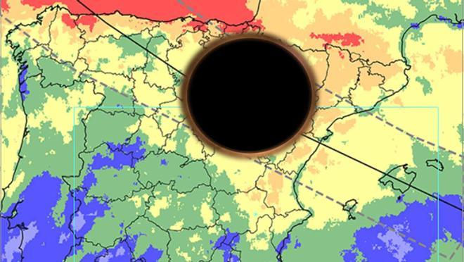 Un mapa de la Aemet muestra cuáles son las zonas de España con más riesgo de nubes el día del eclipse del 12 de agosto