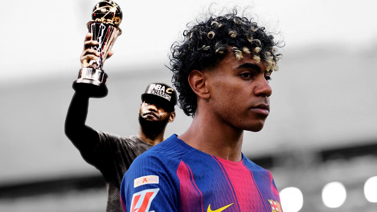 Lamine Yamal y Lebron jJames