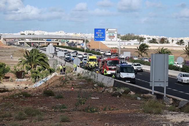 Un fallecido en un accidente en la Circunvalación de Arrecife