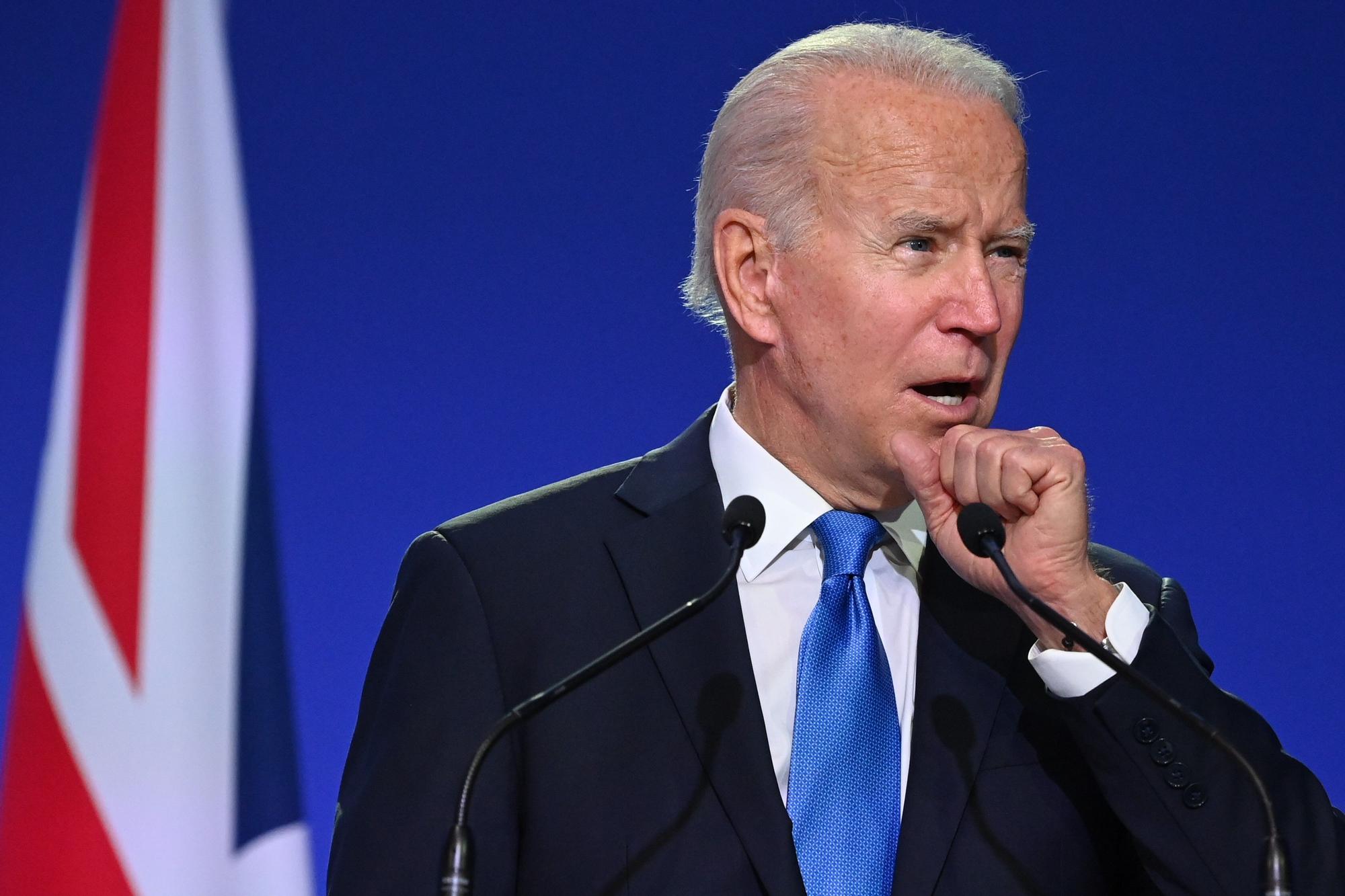 El presidente estadounidense, Joe Biden, durante su intervención en la COP26