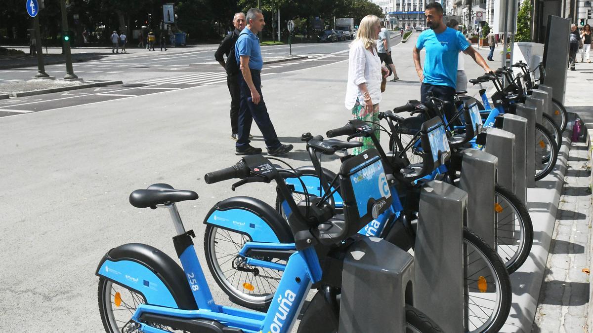 Primer día del nuevo Bicicoruña